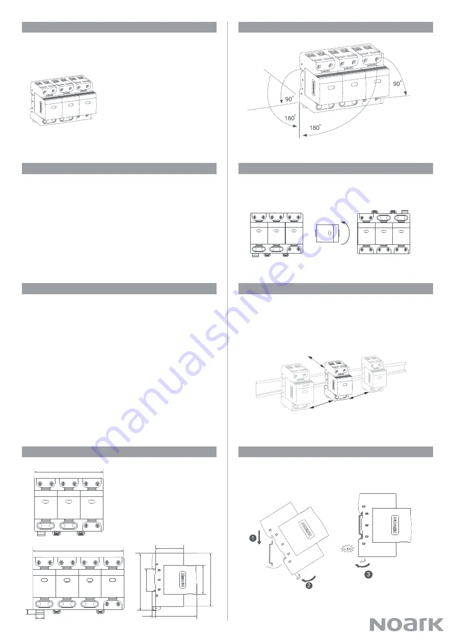 Noark Ex9UE1+2 25 3P Mounting Instruction Download Page 1