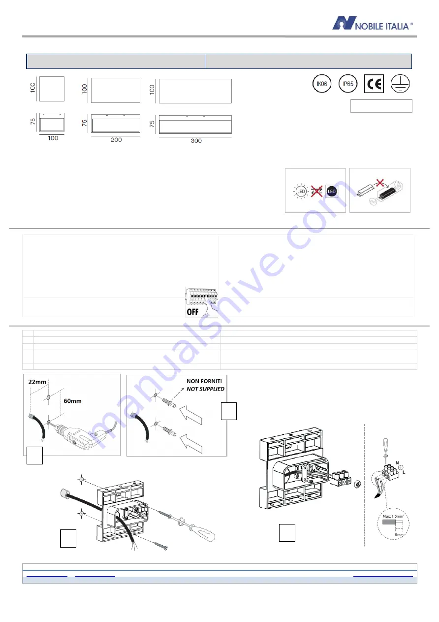 Nobile BRIK BA10/1A Скачать руководство пользователя страница 1