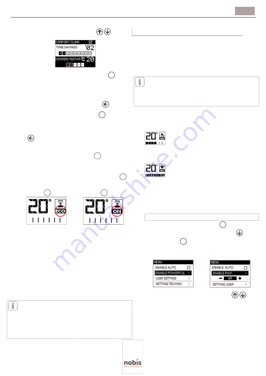 Nobis UNICA 10 C Instructions For Installation, Use And Maintenance Manual Download Page 20