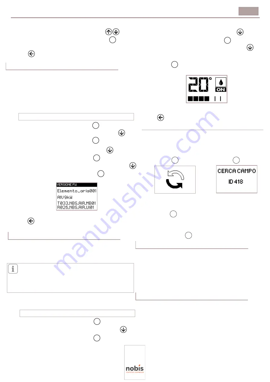 Nobis UNICA 10 C Instructions For Installation, Use And Maintenance Manual Download Page 25