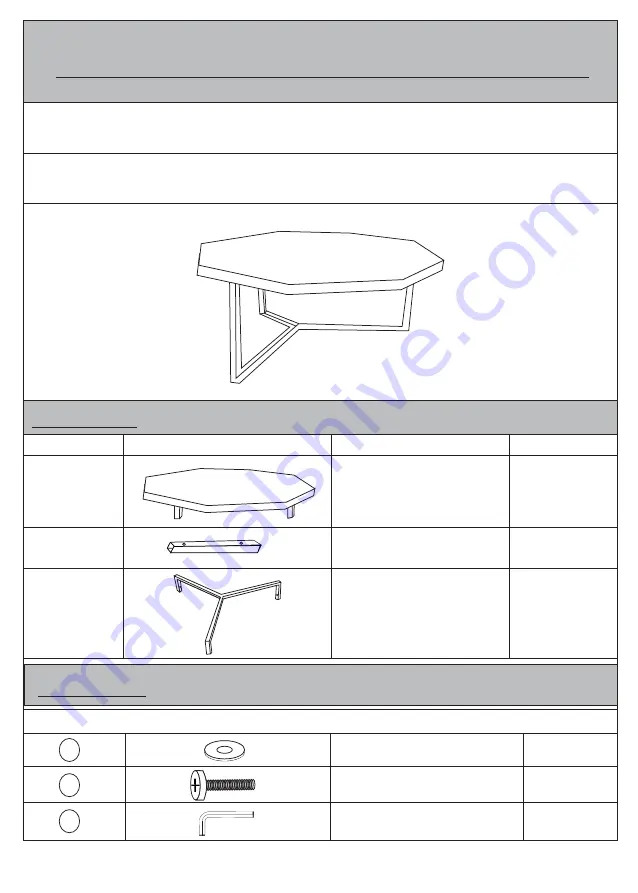 Noble House Home Furnishings 71723 Assembly Instructions Download Page 1