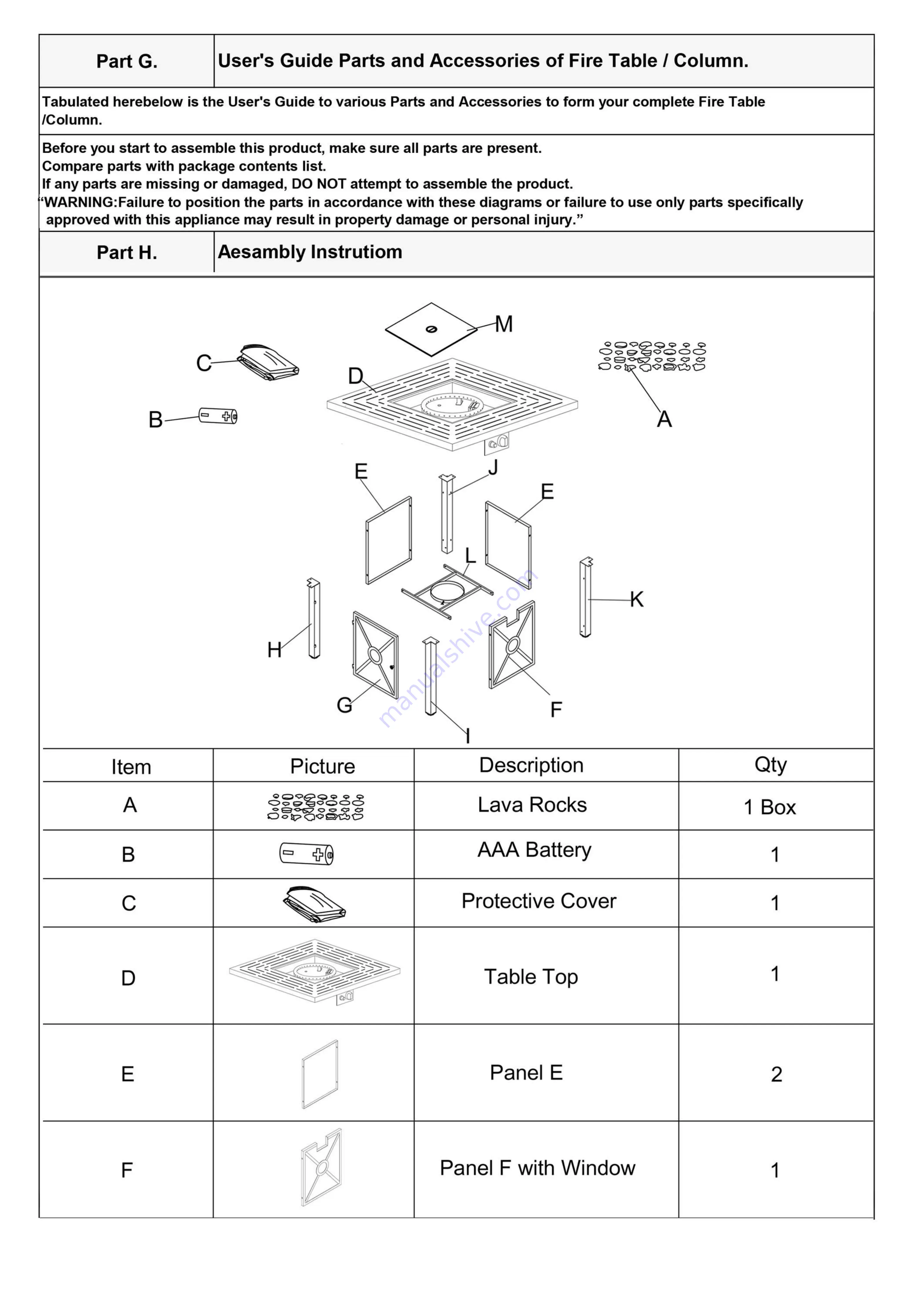 Noble House Home Furnishings 74173.00-40K Owner'S Instruction Manual Download Page 13