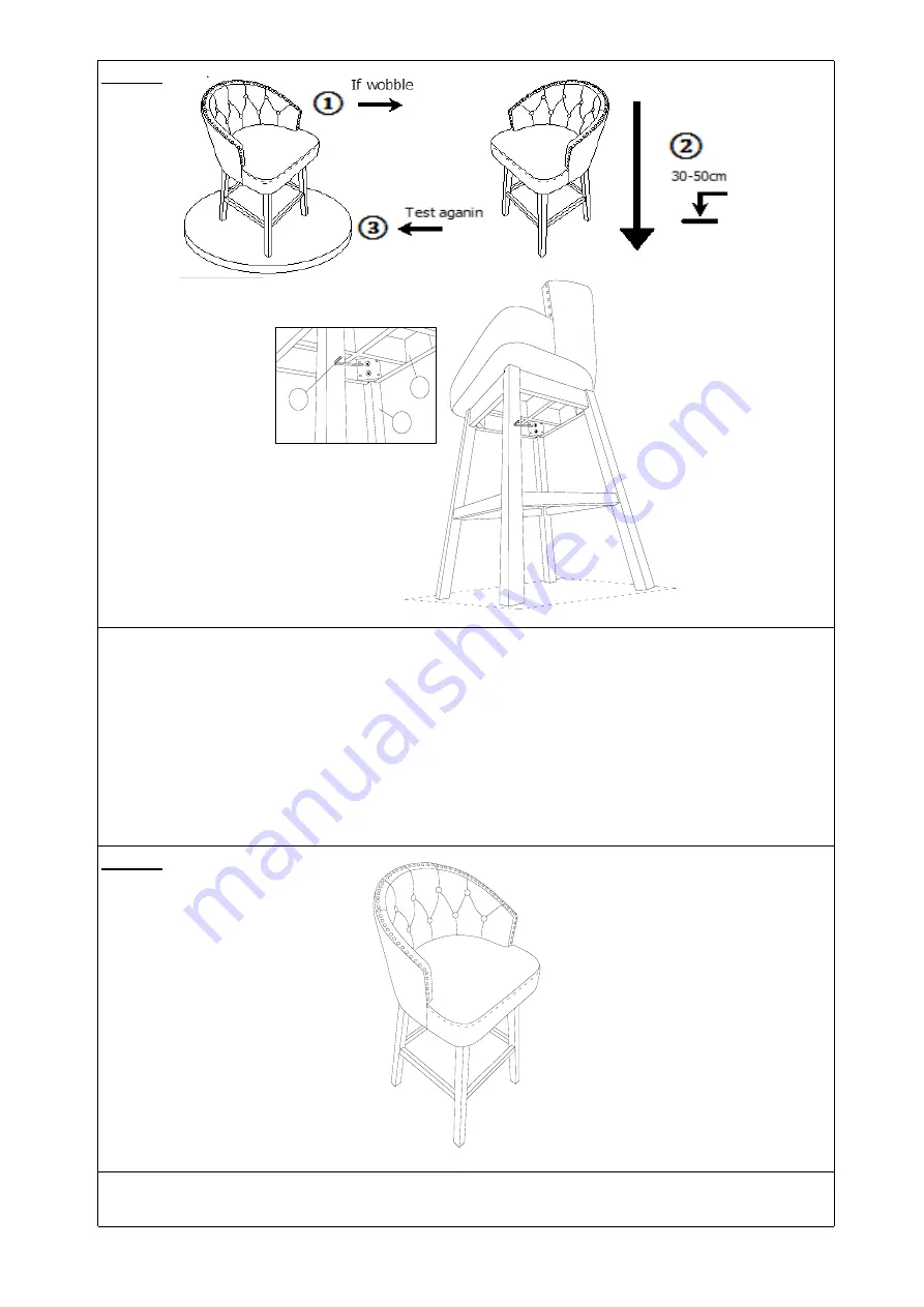 Noble House Home Furnishings Bar Chair Скачать руководство пользователя страница 5