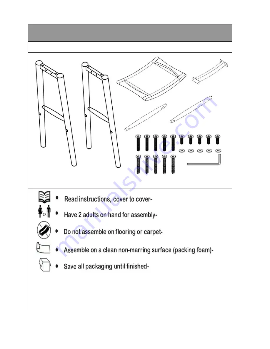 Noble House Home Furnishings Barstool Assembly Instructions Manual Download Page 3