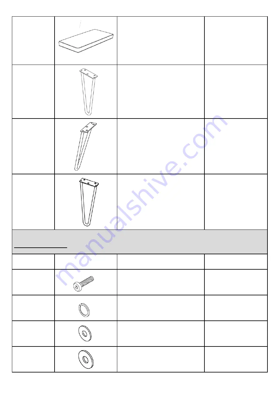 Noble House Home Furnishings Dining Bench Assembly Instructions Manual Download Page 2