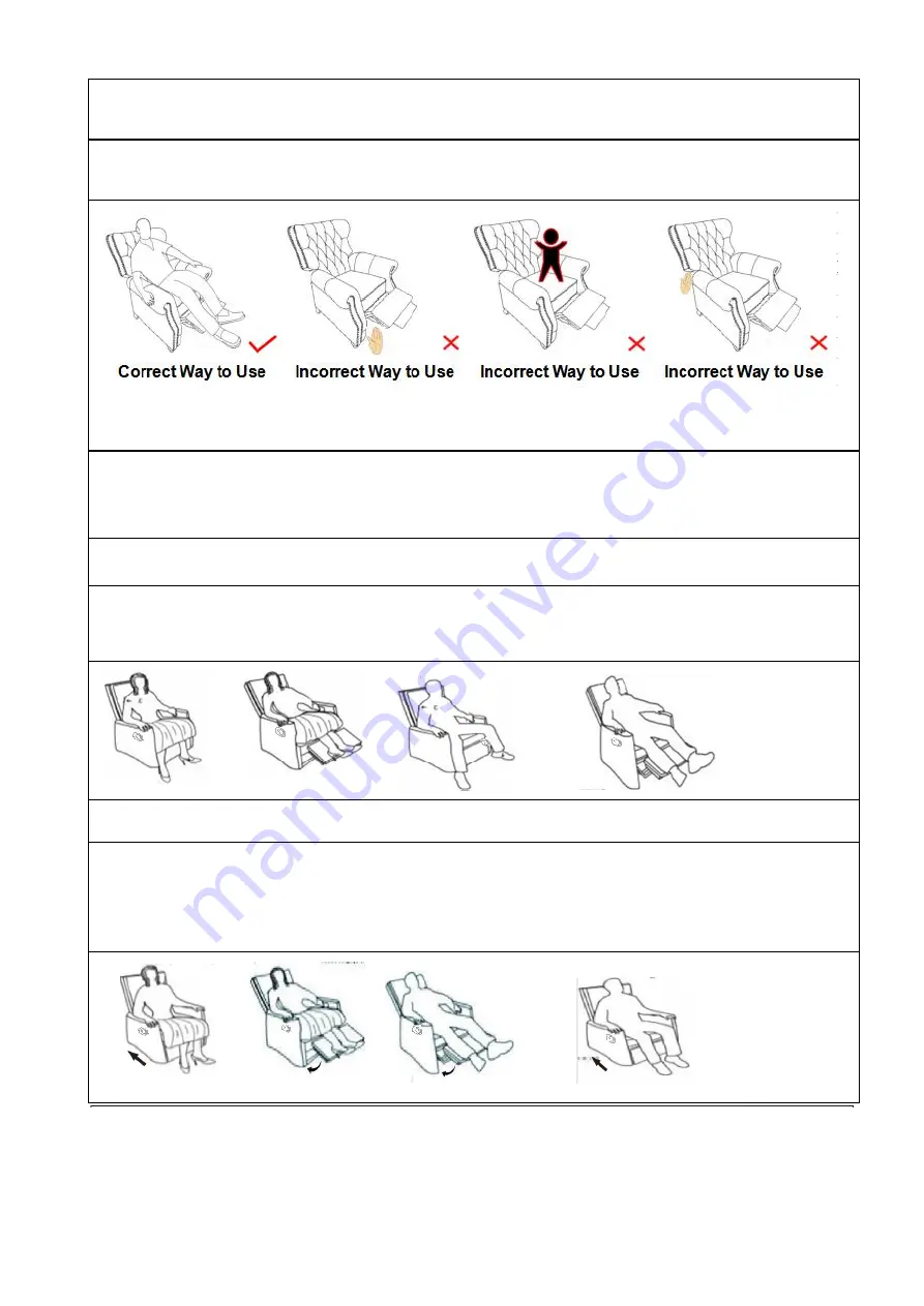 Noble House Home Furnishings Reclining Chair Assembly Instructions Manual Download Page 5