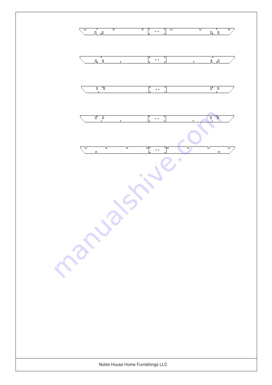 Noble House Home Furnishings SQUARE PERGOLA Assembly Instructions Manual Download Page 6