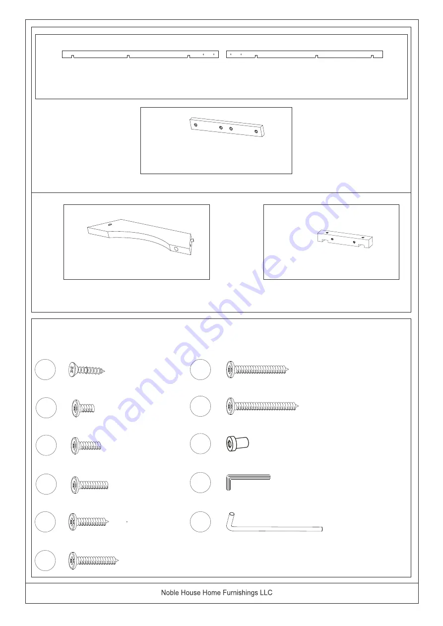 Noble House Home Furnishings SQUARE PERGOLA Assembly Instructions Manual Download Page 10