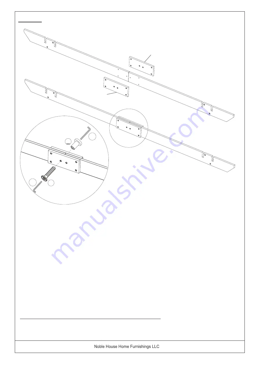 Noble House Home Furnishings SQUARE PERGOLA Assembly Instructions Manual Download Page 16