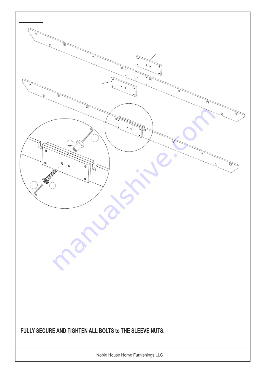 Noble House Home Furnishings SQUARE PERGOLA Assembly Instructions Manual Download Page 18