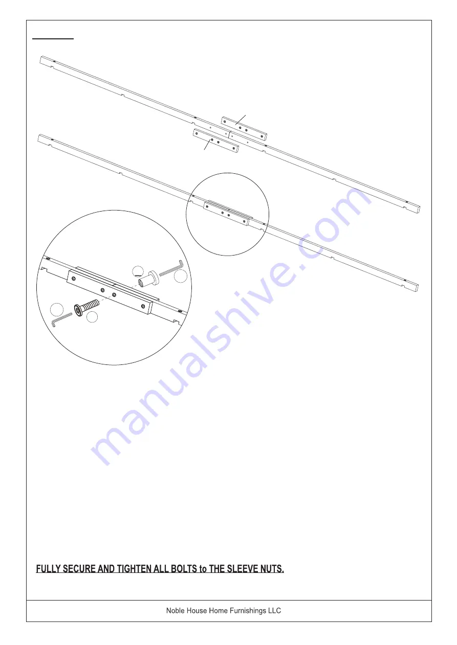 Noble House Home Furnishings SQUARE PERGOLA Assembly Instructions Manual Download Page 19