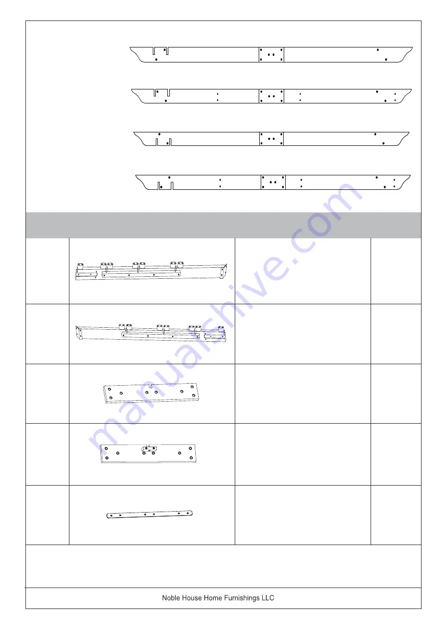 Noble House Home Furnishings TRIANGULAR PERGOLA Assembly Instructions Manual Download Page 7