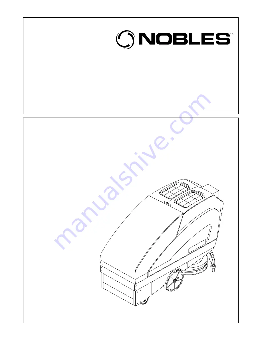 Nobles 265XP 608338 Operator And Parts Manual Download Page 1