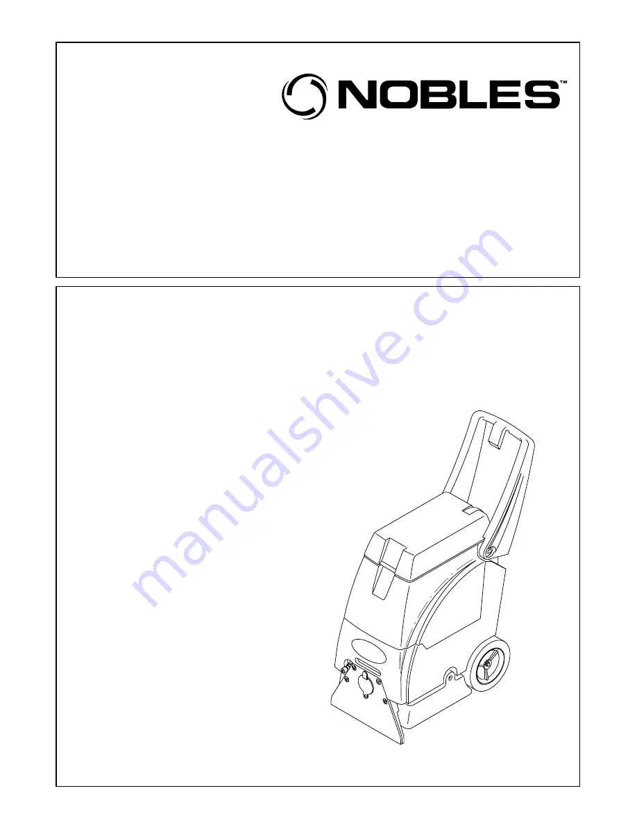 Nobles Marksman 412 Operator And Parts Manual Download Page 1