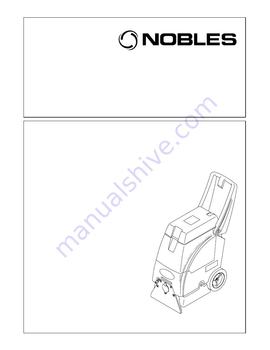 Nobles Marksmant 412 Operator And Parts Manual Download Page 1