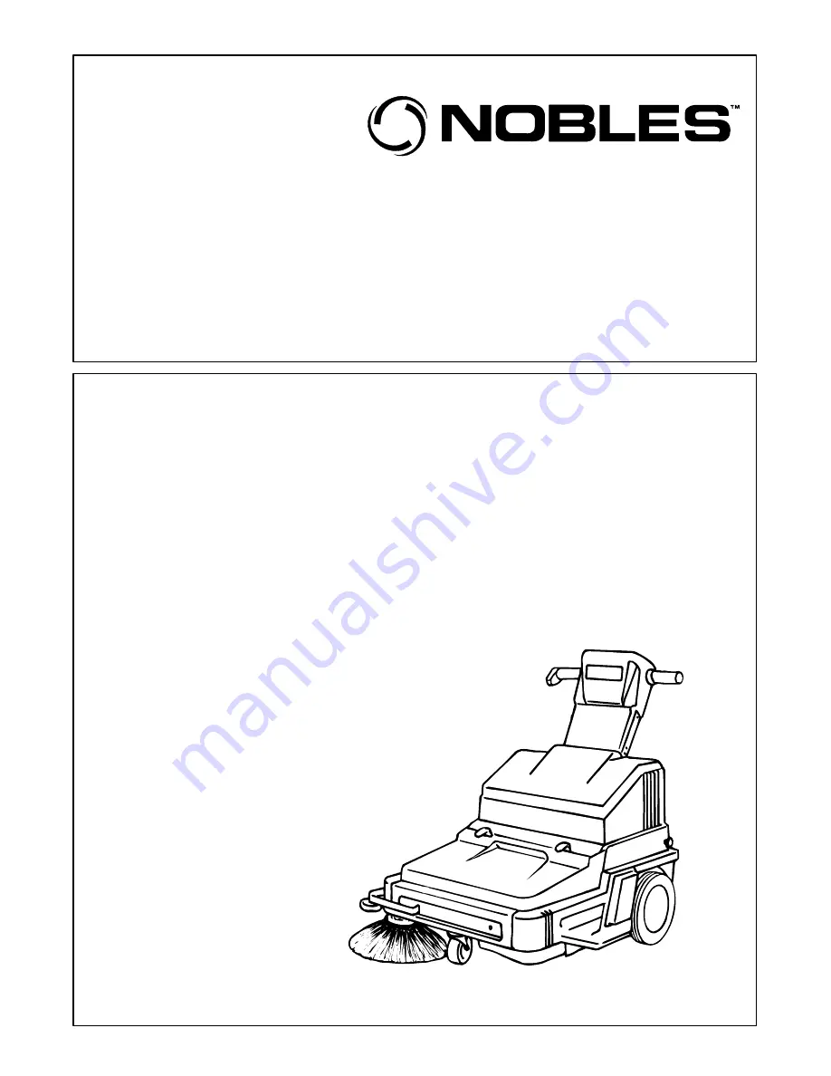 Nobles Scout 28 Operator And Parts Manual Download Page 1