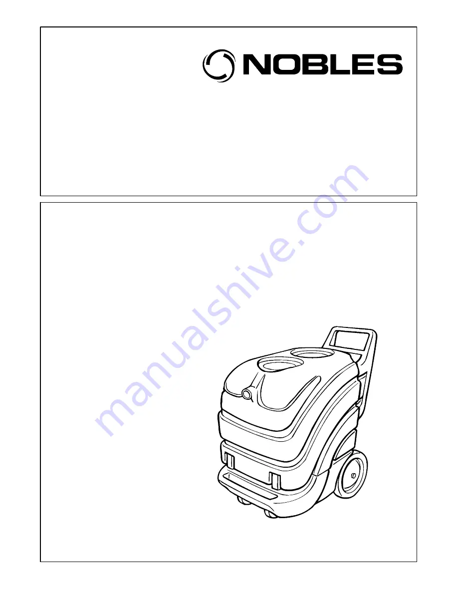 Nobles Trooper 1500 Operator And Parts Manual Download Page 1