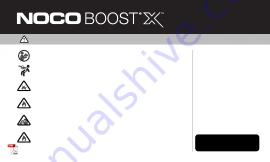 NOCO Genius BOOST X GBX45 User Manual & Warranty Download Page 1