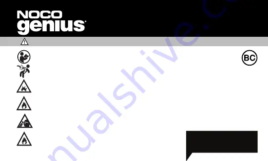 NOCO Genius GENIUS10 User Manual Download Page 1