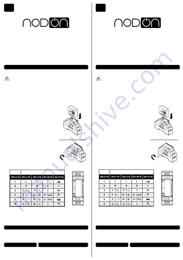 nodon DRB-2-2-00 User Manual Download Page 1