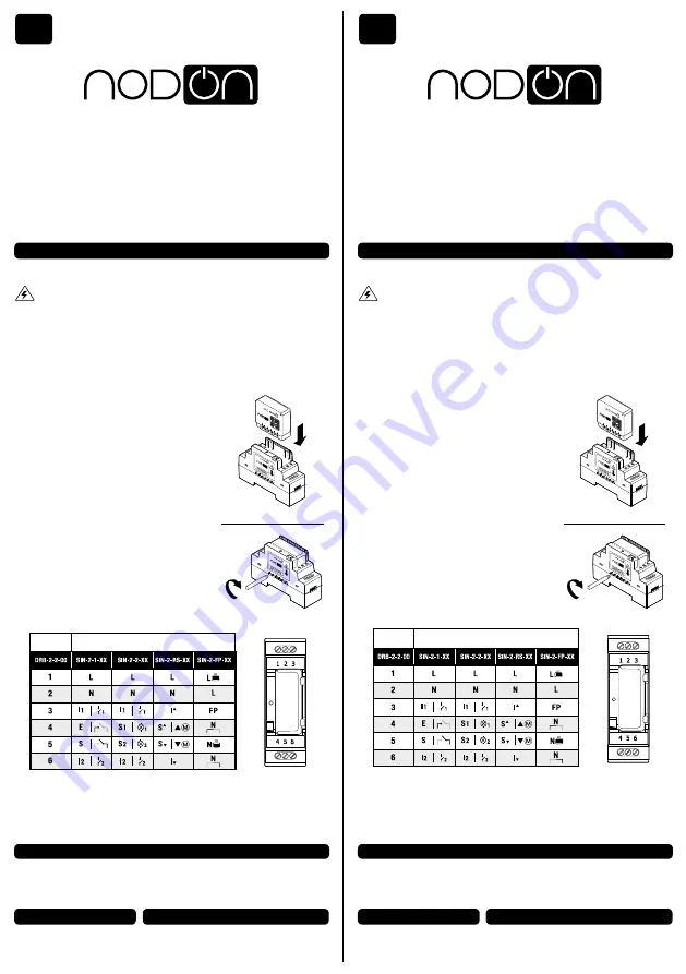 nodon DRB-2-2-00 User Manual Download Page 2