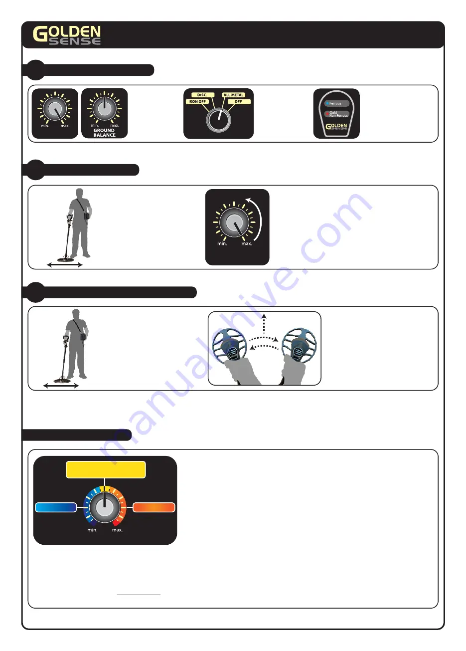 Nokta GOLDEN SENSE Quick Manual Download Page 1