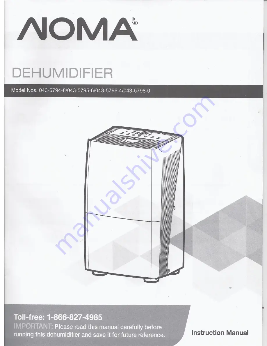 NOMA 043-5794-8 Instruction Manual Download Page 1