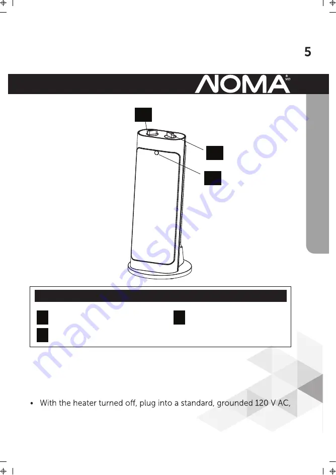 NOMA 043-8413-8 Instruction Manual Download Page 5