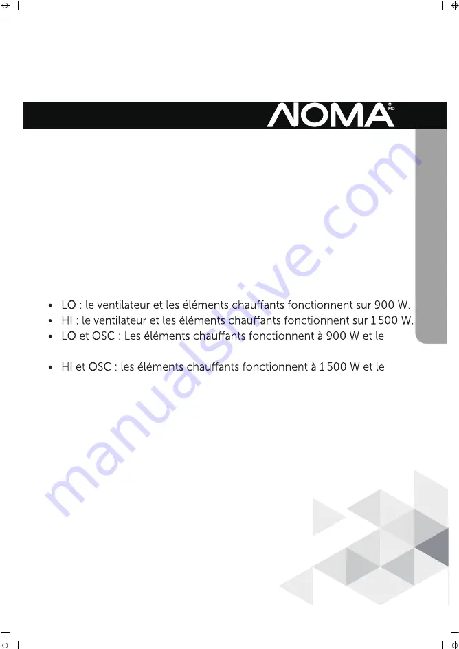 NOMA 043-8413-8 Instruction Manual Download Page 19