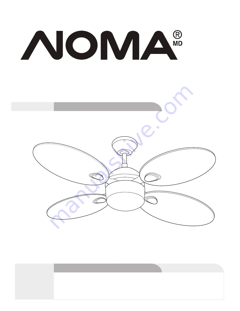 NOMA 052-4345-2 Instruction Manual Download Page 1