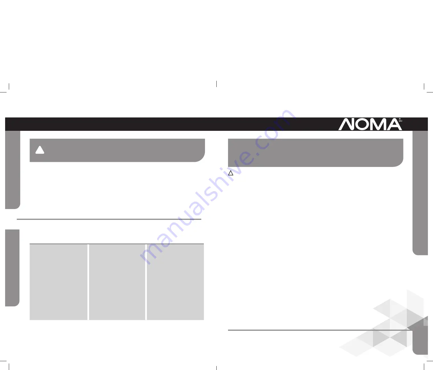 NOMA 052-7850-0 Instruction Manual Download Page 4