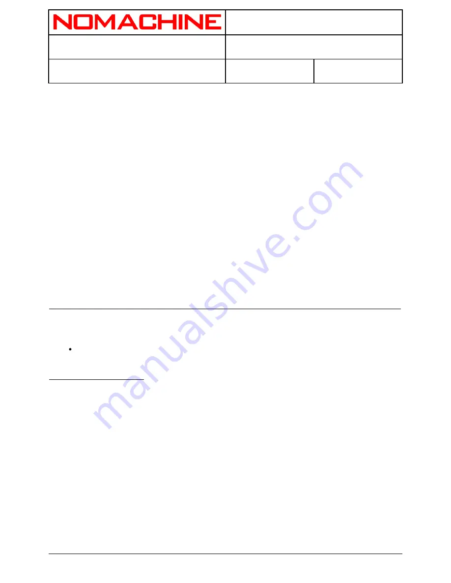 NOMACHINE D-811_002-NXS-SAG Скачать руководство пользователя страница 12