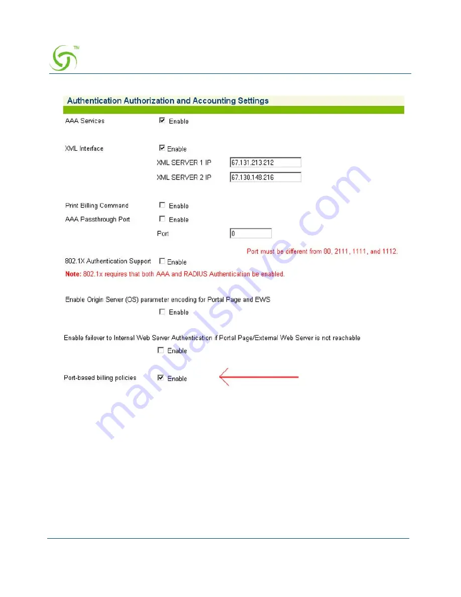 Nomadix Access Gateways User Manual Download Page 162