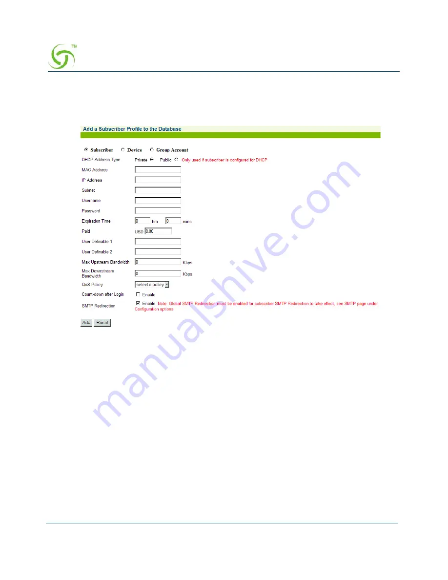 Nomadix Access Gateways User Manual Download Page 174