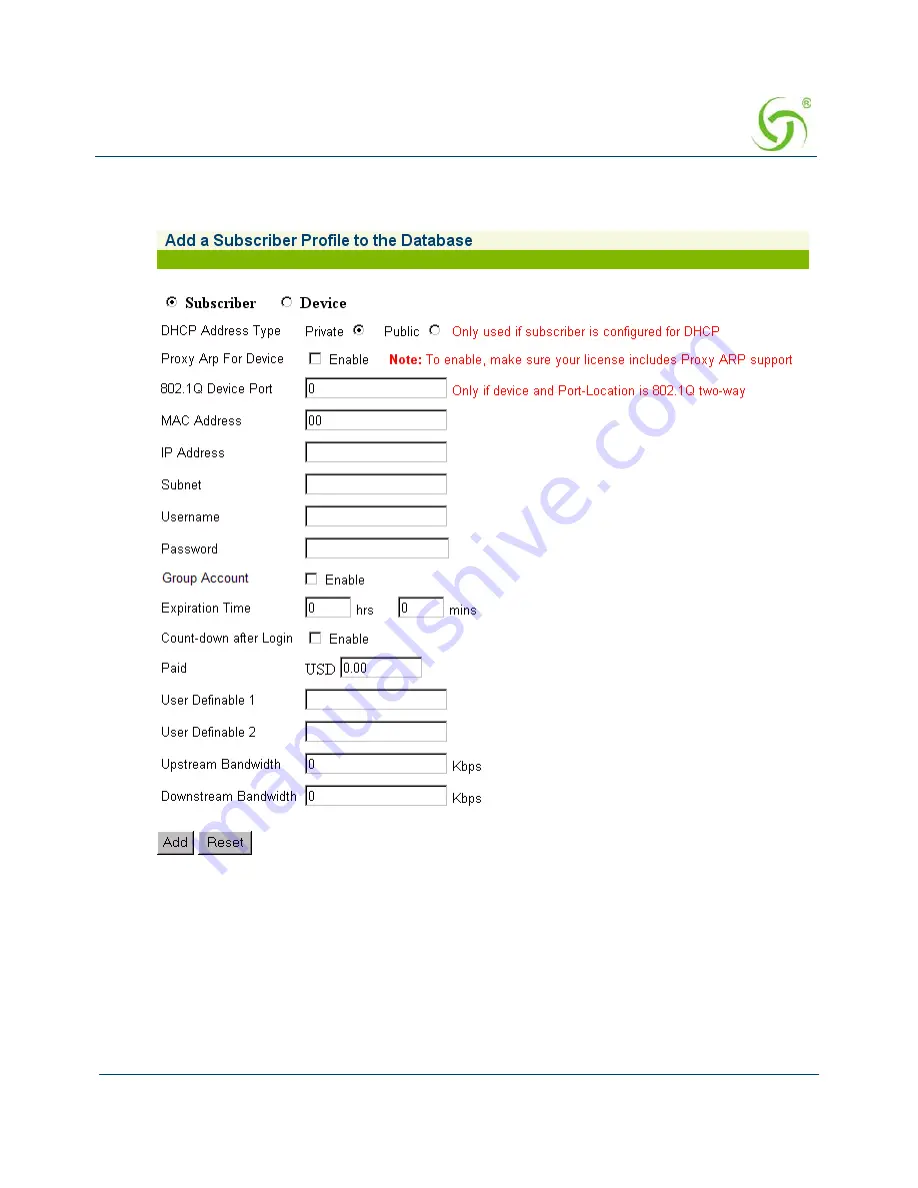 Nomadix AG 5500 User Manual Download Page 189