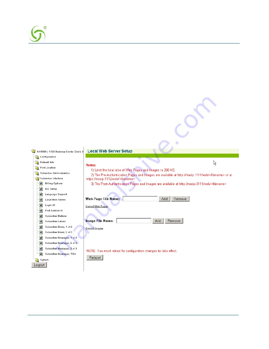 Nomadix AG 5500 User Manual Download Page 218