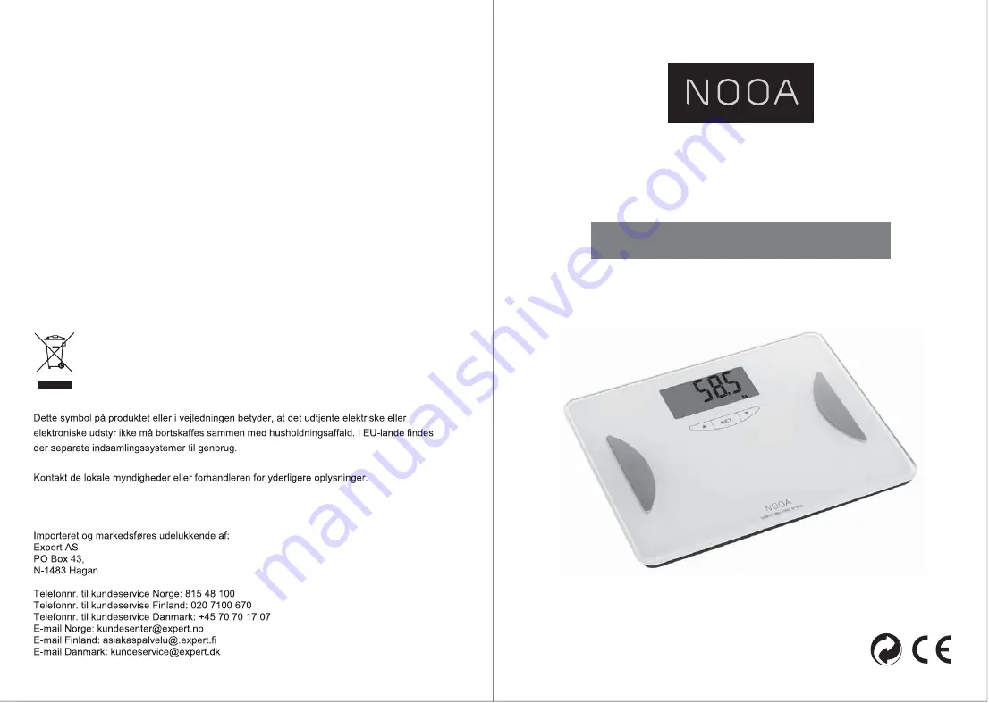 NOOA NO601H Instruction Manual Download Page 1