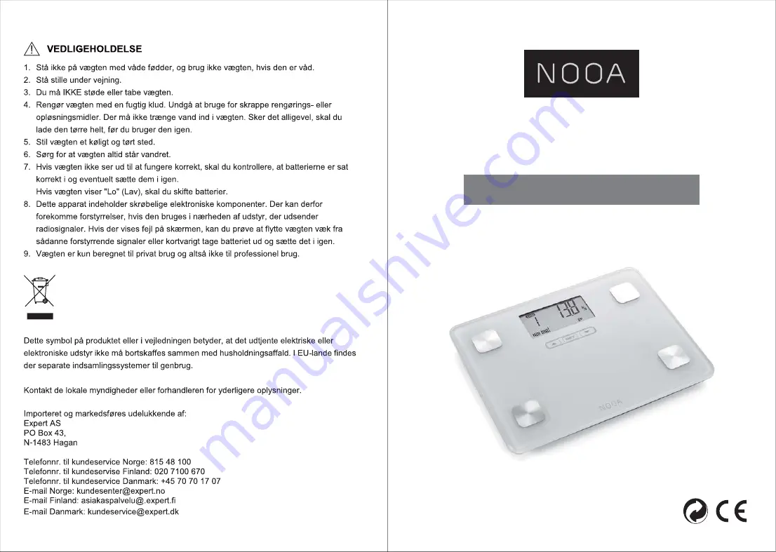 NOOA NO602 Instruction Manual Download Page 1