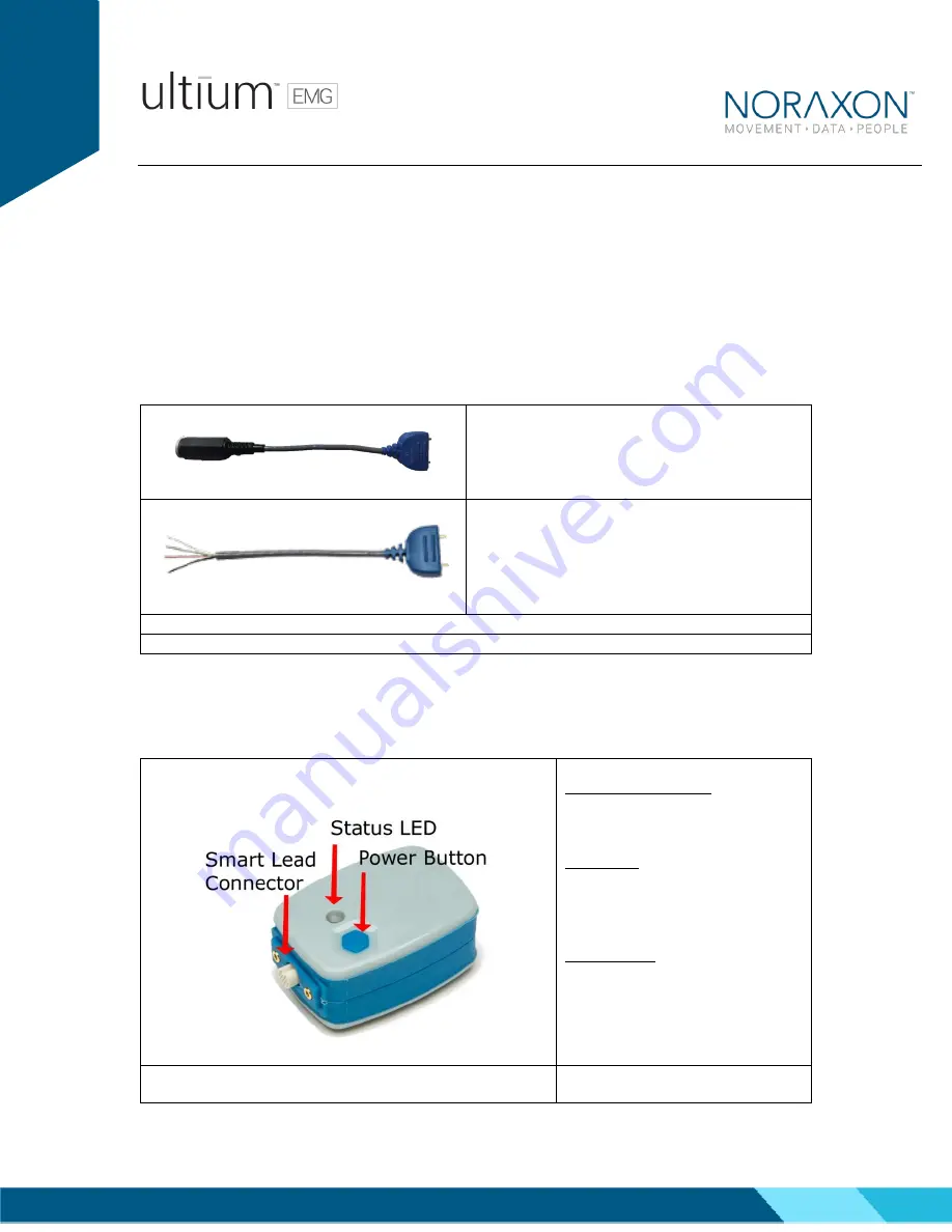 Noraxon Ultium EMG Analog Input SmartLead Скачать руководство пользователя страница 8