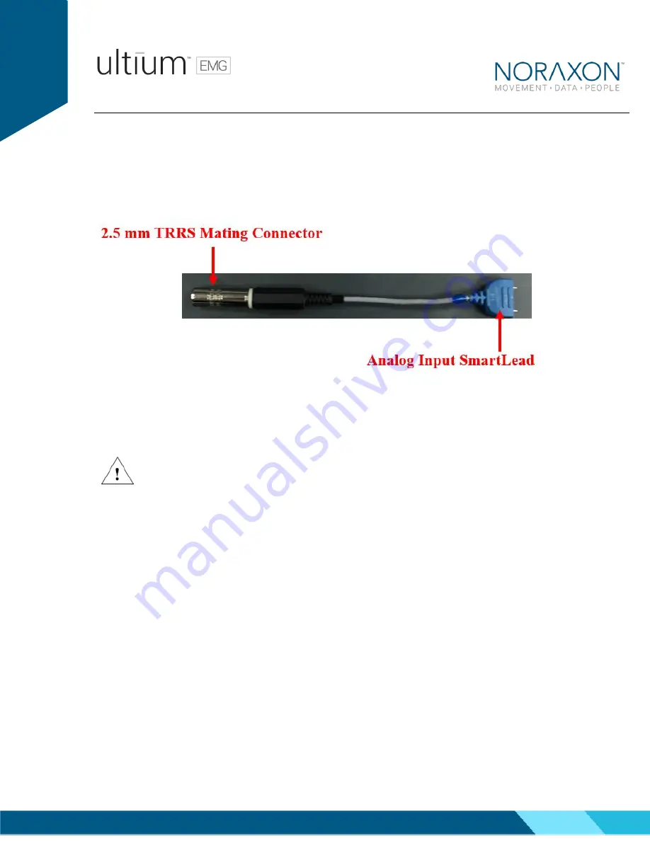 Noraxon Ultium EMG Analog Input SmartLead User Manual Download Page 22