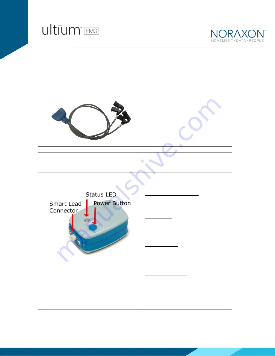 Noraxon Ultium EMG BioMonitor SmartLead Скачать руководство пользователя страница 9