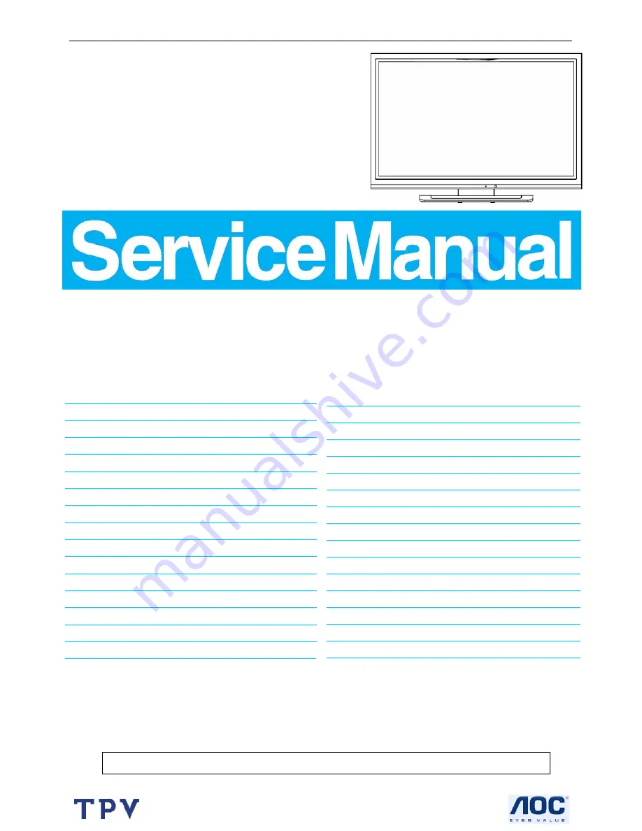 Norcent Norcent LT2725 Service Manual Download Page 1