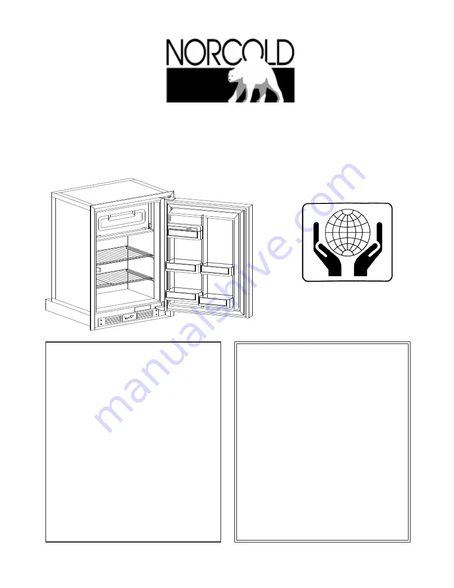 Norcold DE-541 Owner'S Manual Download Page 1