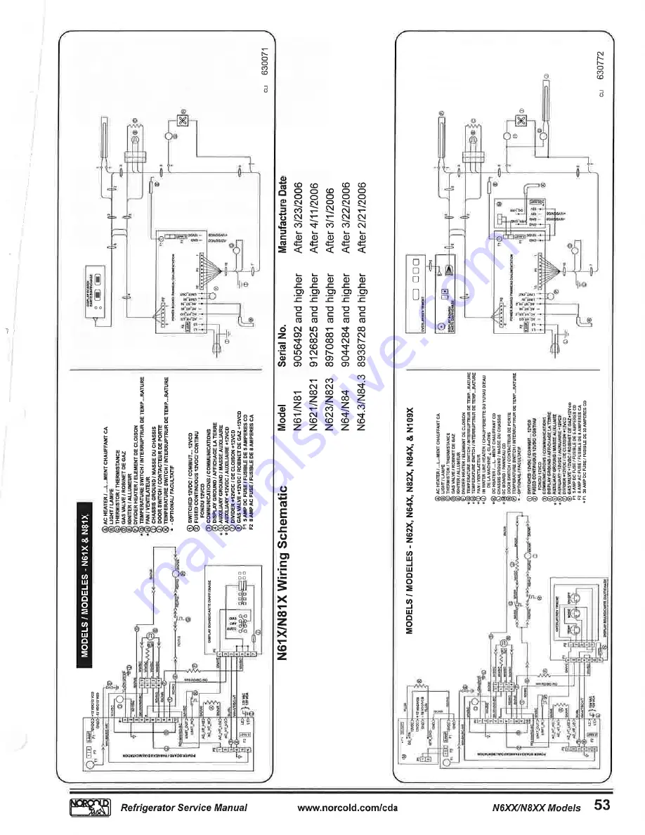 Norcold N61X Series Service Manual Download Page 56