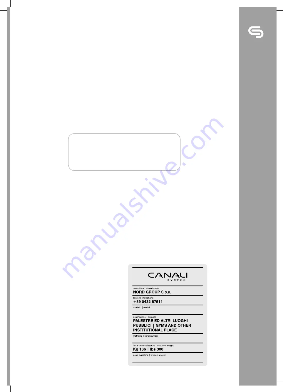 nord Canali LPR Instruction Manual Download Page 3