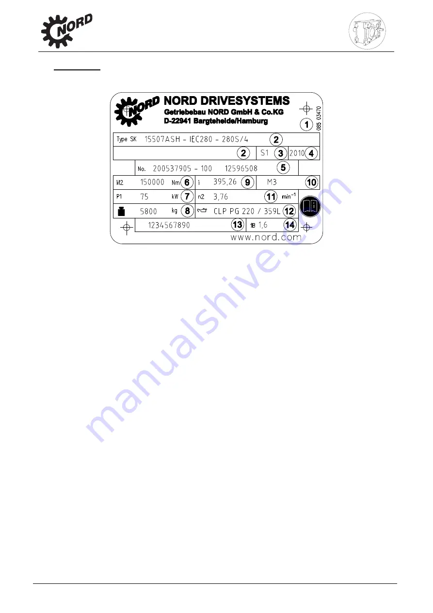 nord SK 10207 Operating And Maintenance Instructions Manual Download Page 6