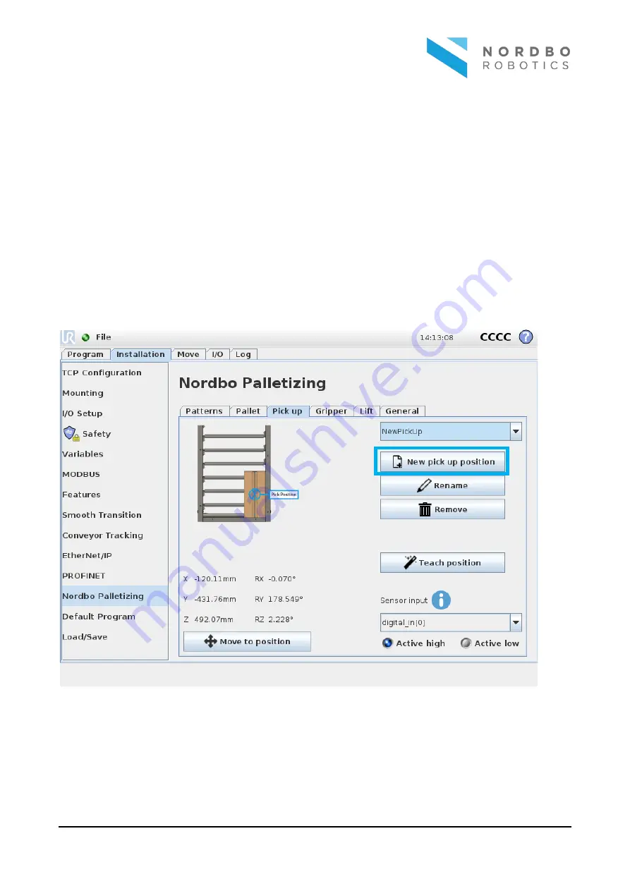 Nordbo Robotics Palletizer User Manual Download Page 18