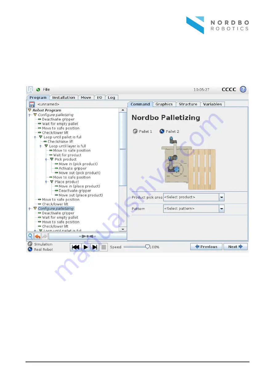 Nordbo Robotics Palletizer Скачать руководство пользователя страница 22