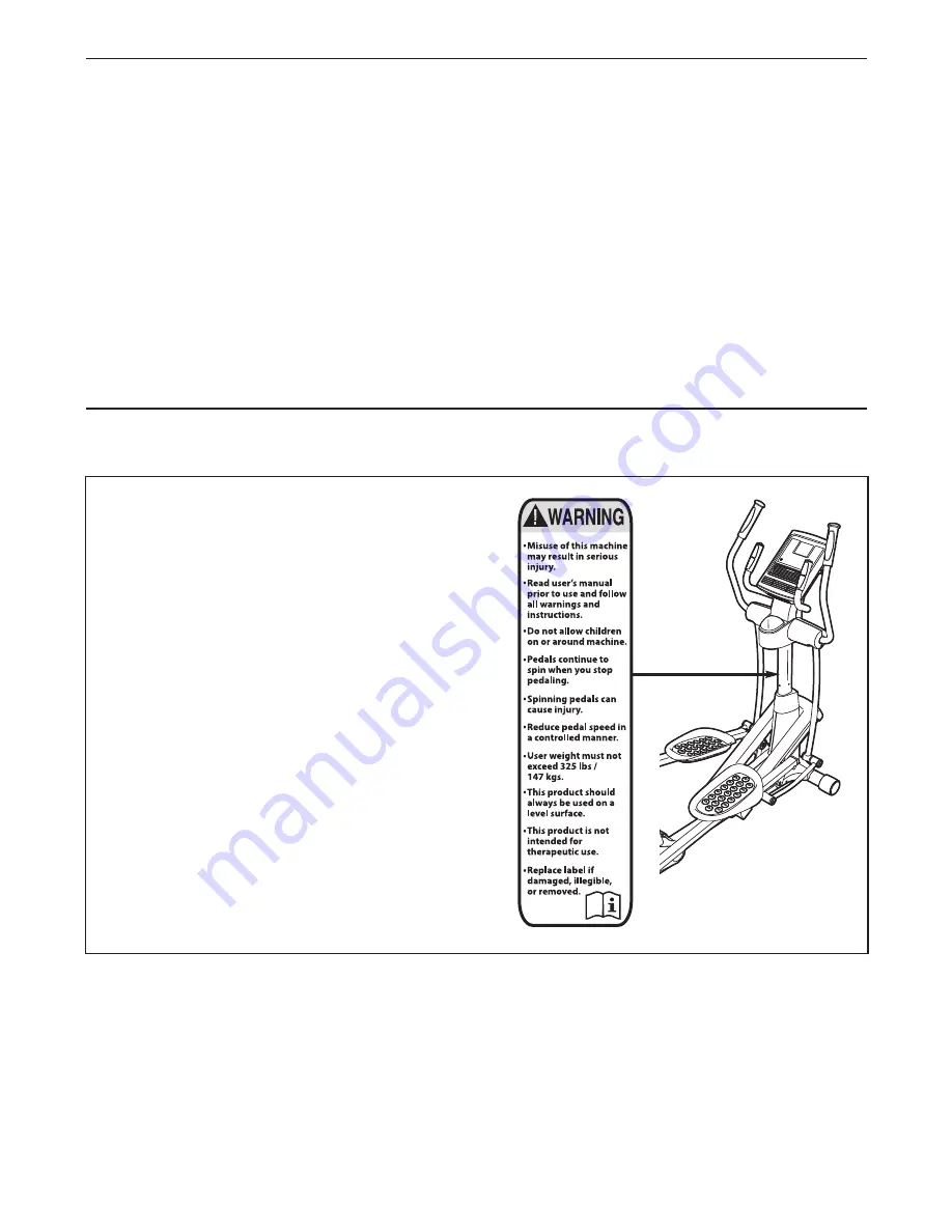 NordicTrack 600 Zne Elliptical Manual Download Page 2