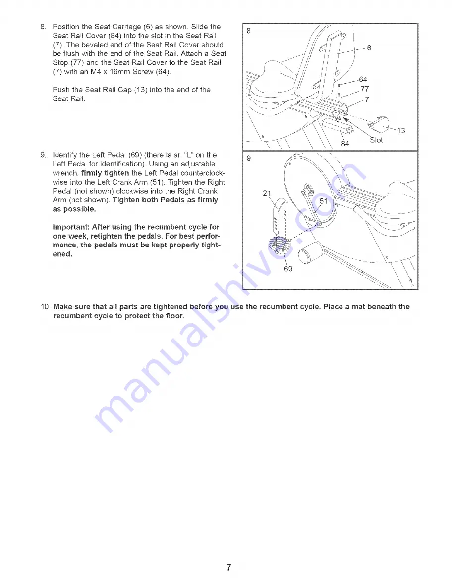 NordicTrack 831.298961 User Manual Download Page 7